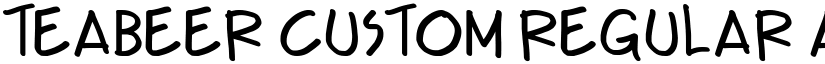 Teabeer Custom Regular font
