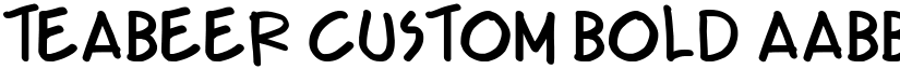 Teabeer Custom Bold font