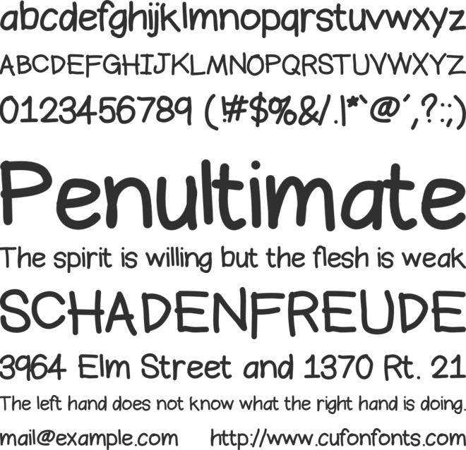 Bromine font preview