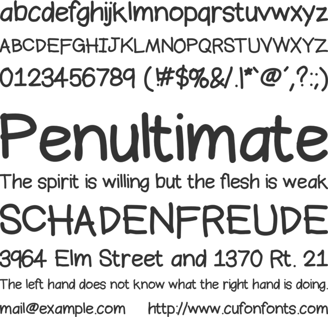 Bromine font preview