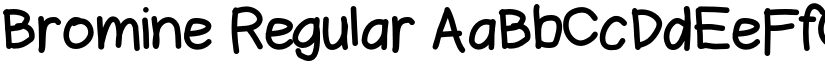 Bromine Regular font