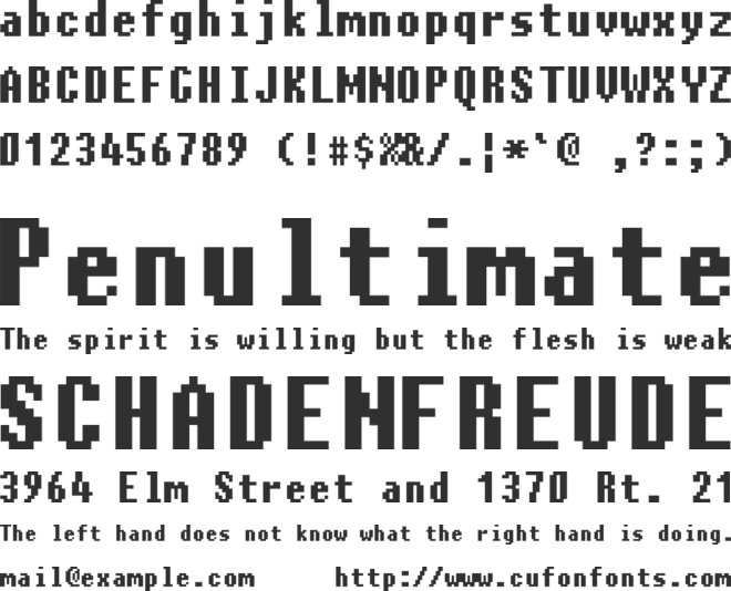 Charybdis font preview