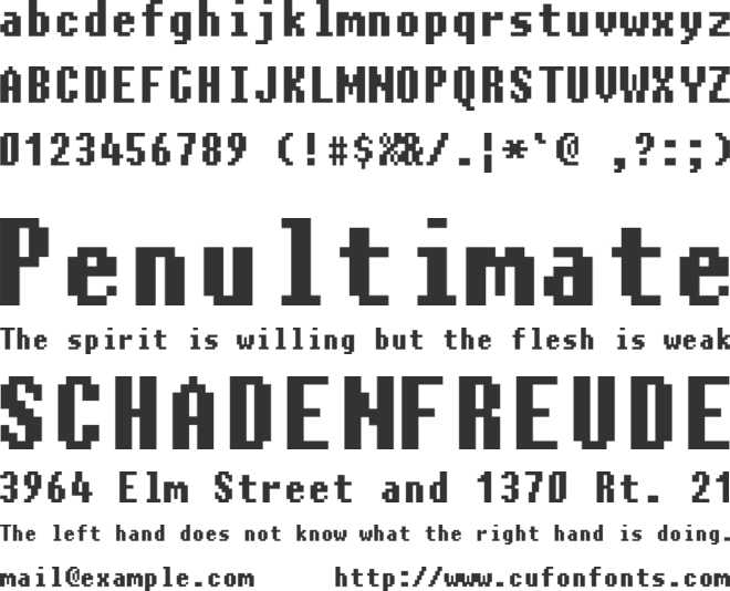 Charybdis font preview