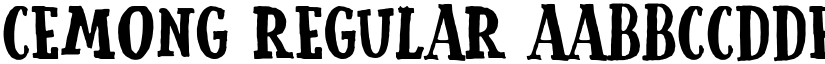 Cemong Regular font