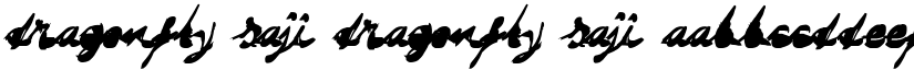 DRAGONFLY saji DRAGONFLY saji font