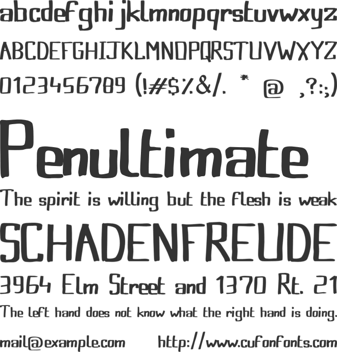 FroggyPrincess font preview