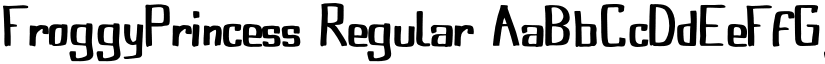 FroggyPrincess Regular font