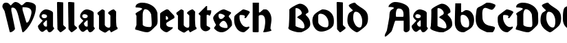 Wallau Deutsch Bold font