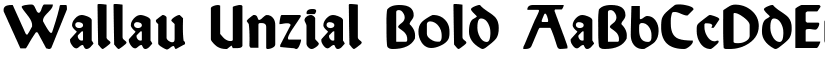 Wallau Unzial Bold font