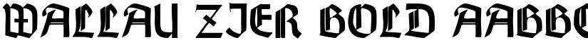 Wallau Zier Bold font