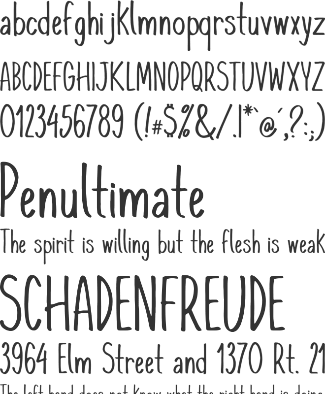 KomixCon font preview