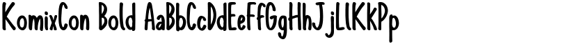 KomixCon Bold font