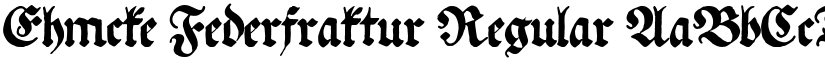 Ehmcke Federfraktur font download