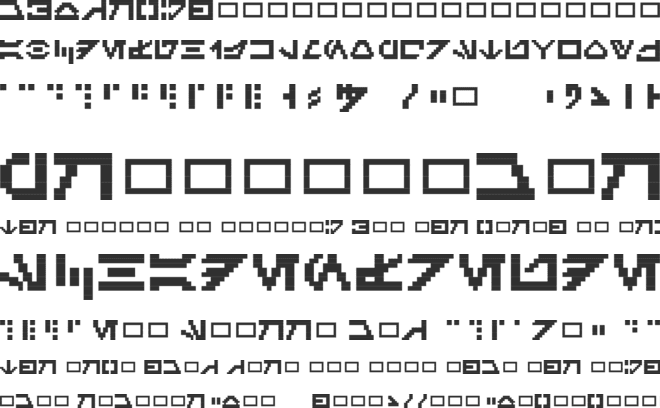 Galactic Mini font preview