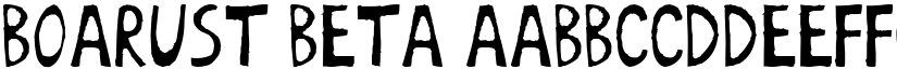 BoArust beta font