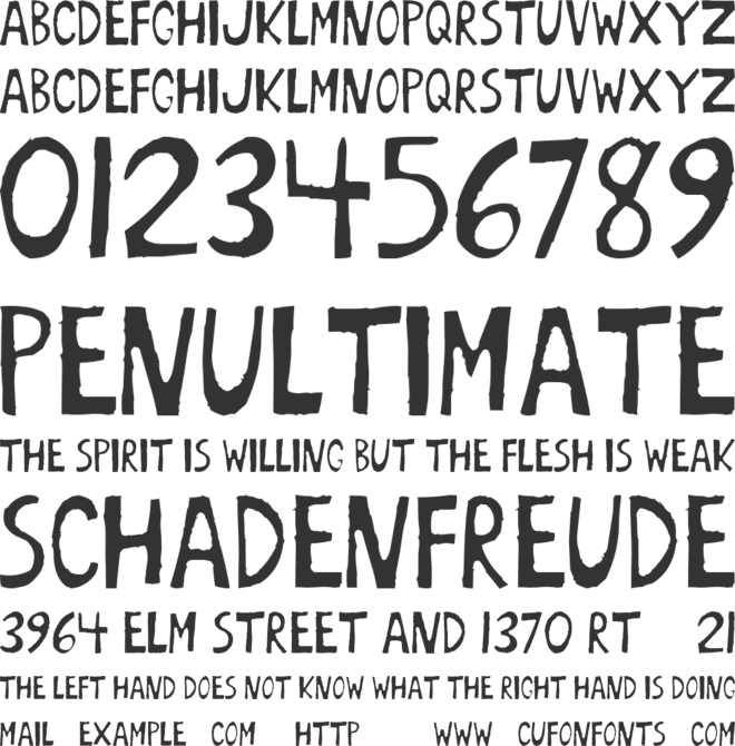 BoArust font preview