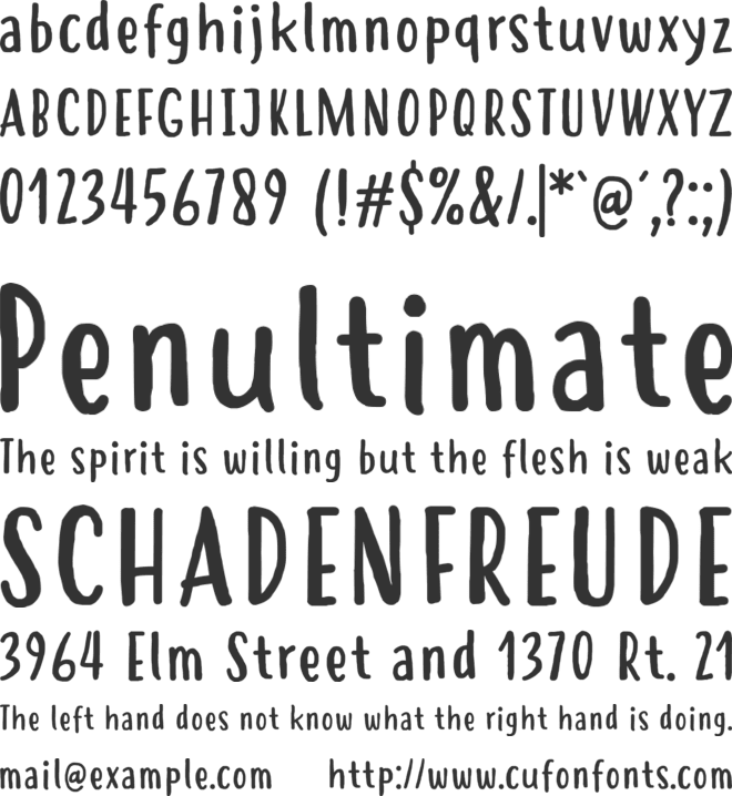 Hastoler font preview