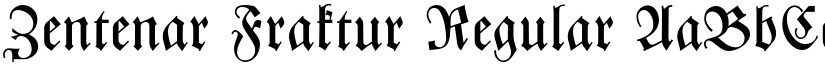 Zentenar Fraktur font download