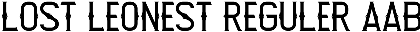 Lost Leonest Reguler font