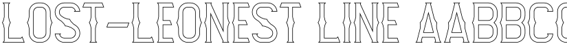 Lost-Leonest Line font