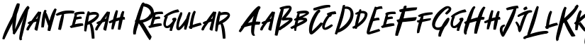 Manterah Regular font