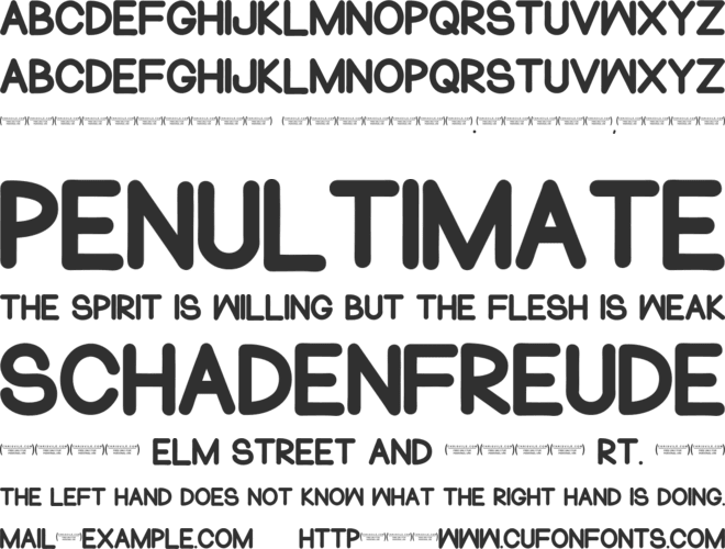 Normal Sometimes font preview