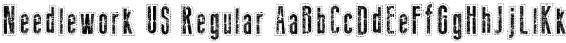 Needlework US Regular font