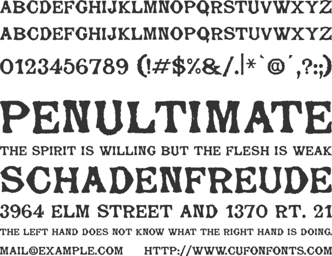 Bajorelle font preview