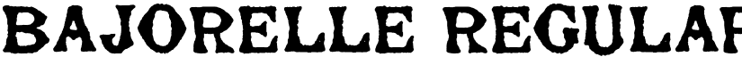 Bajorelle Regular font