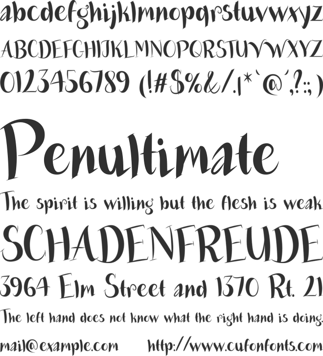 Vampire Bite Solid font preview