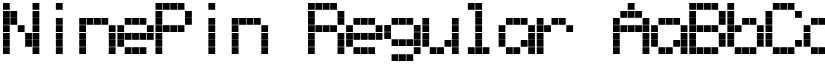 NinePin Regular font