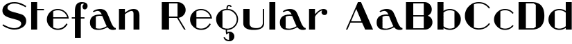 Stefan Regular font