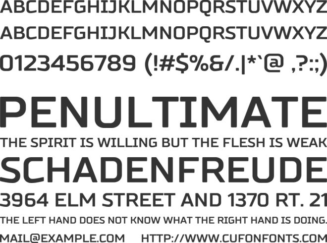 Russo Sans font preview