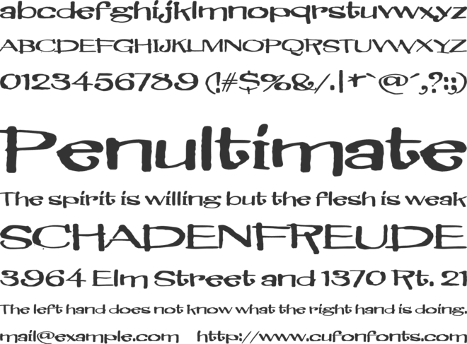 Brillianthre font preview