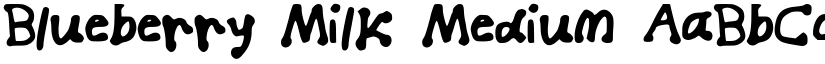 Blueberry_Milk Medium font