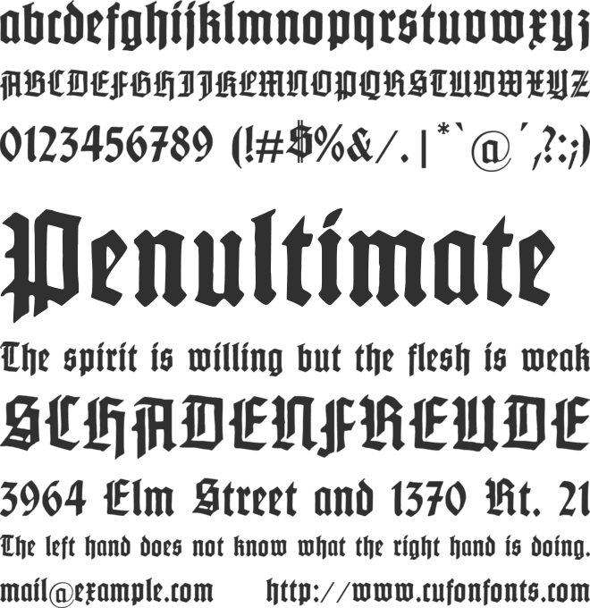 Gotenburg A font preview