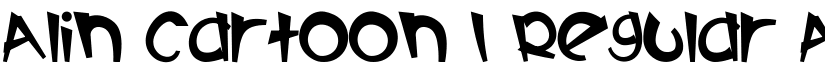 Alin Cartoon I Regular font
