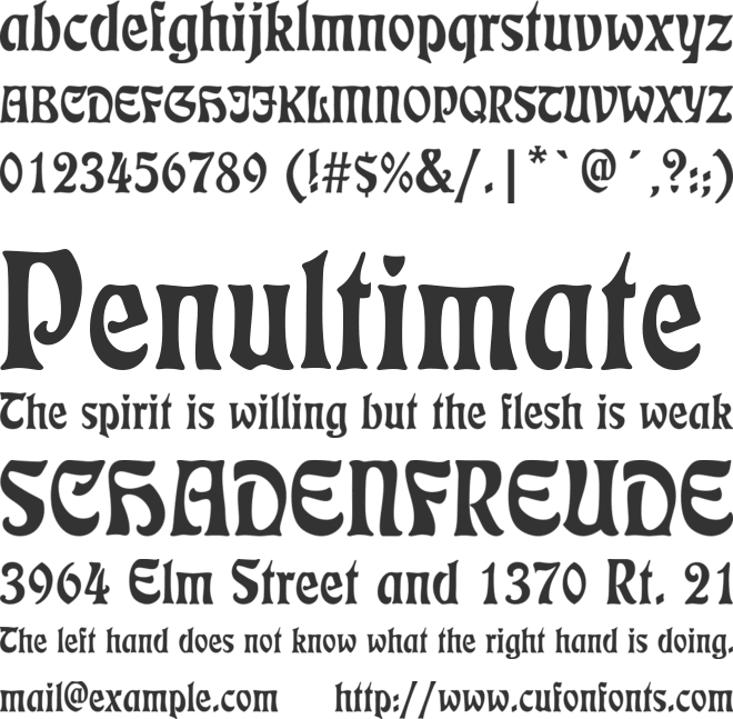 DS Etienne font preview