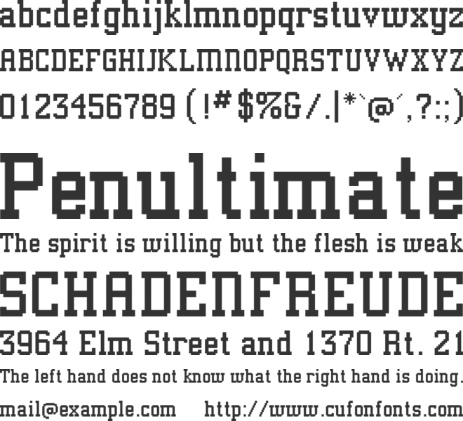 Athens Classic font preview