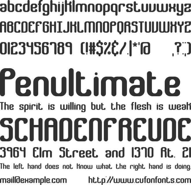 Gather BRK font preview