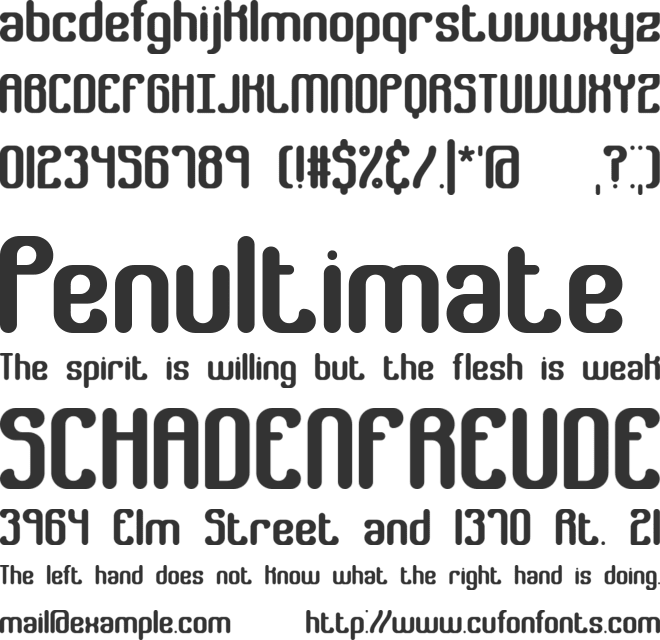 Gather BRK font preview