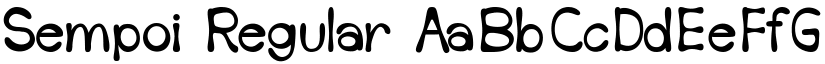 Sempoi Regular font
