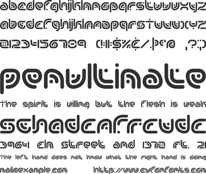 Sequence BRK font preview