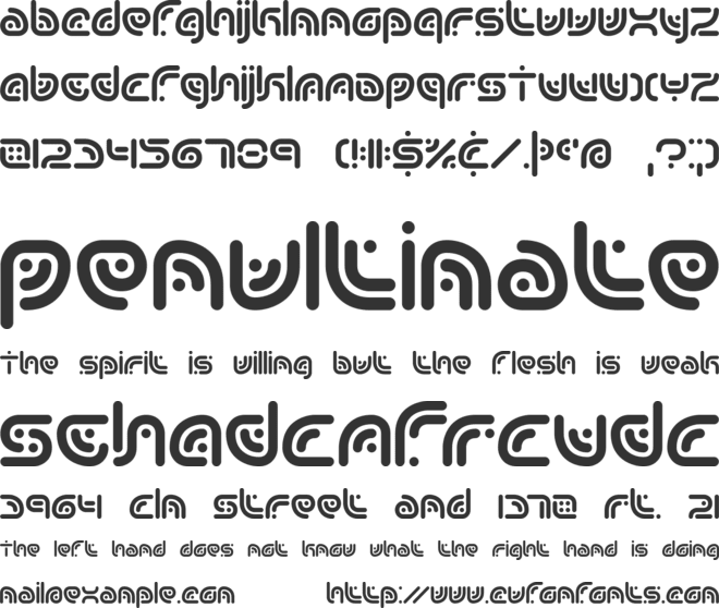 Sequence BRK font preview