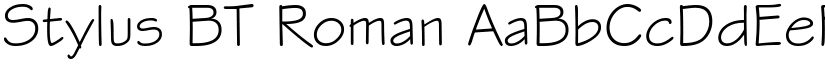 Stylus BT Roman font
