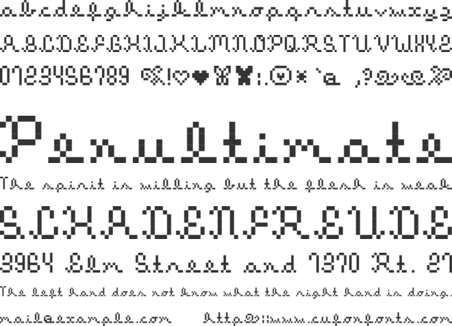 Dream It font preview