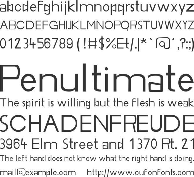 ORK Sans font preview