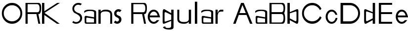 ORK Sans Regular font