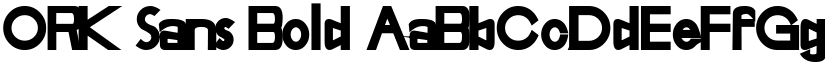 ORK Sans Bold font