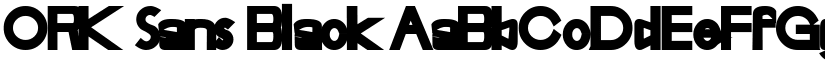 ORK Sans Black font
